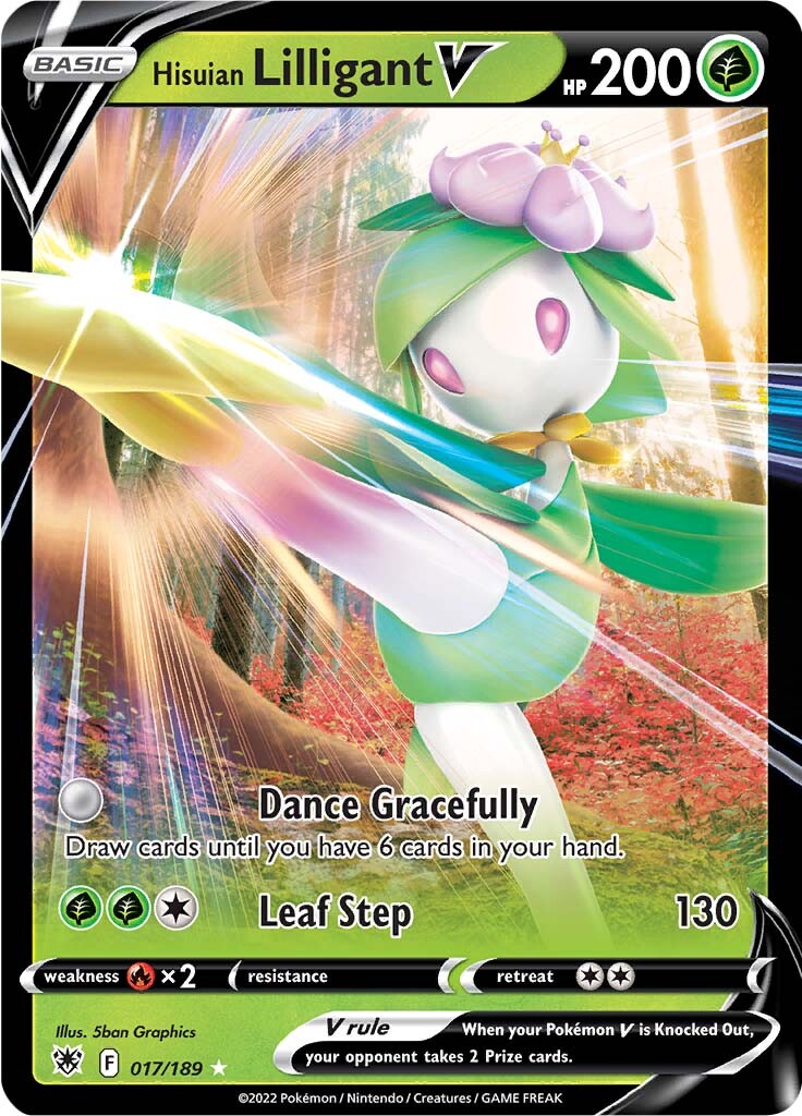 Hisuian Lilligant V (017/189) [Sword & Shield: Astral Radiance] | Golgari Games