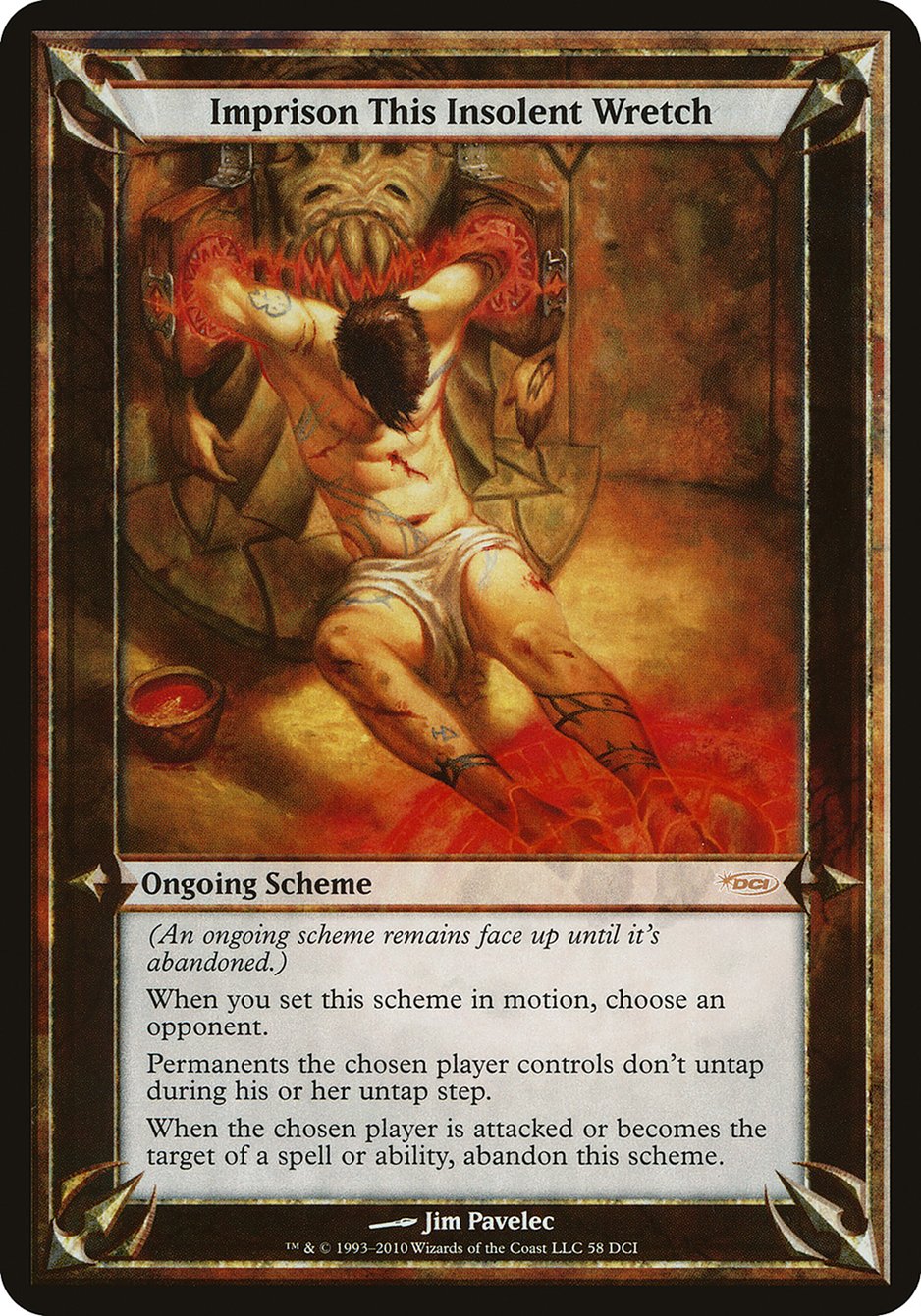 Imprison This Insolent Wretch (Schemes) [Promotional Schemes] | Golgari Games