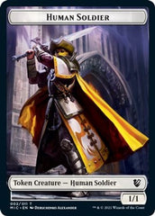 Eldrazi Spawn // Human Soldier Double-sided Token [Innistrad: Midnight Hunt Commander] | Golgari Games