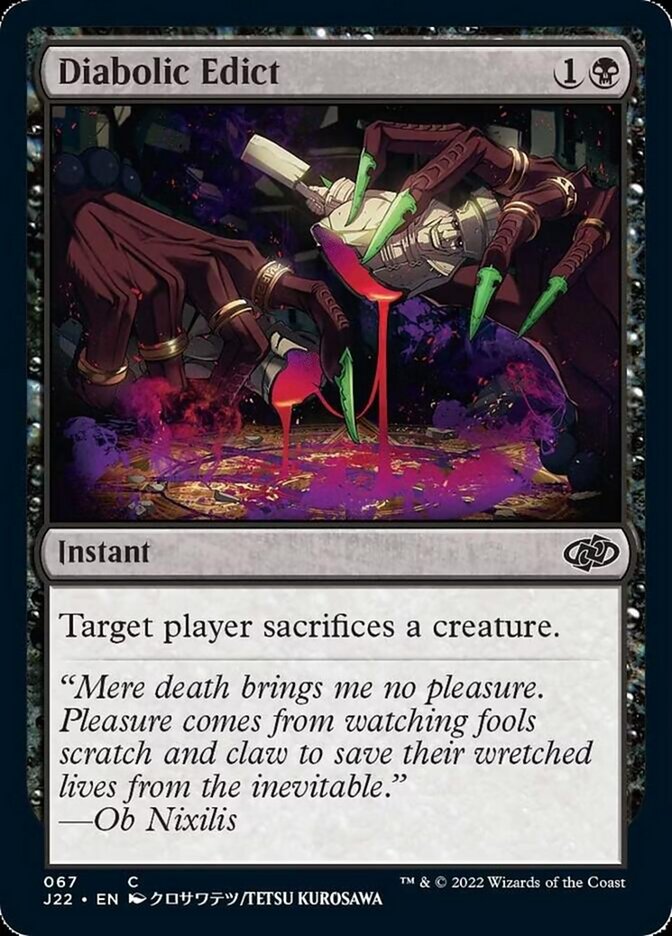Diabolic Edict [Jumpstart 2022] | Local Legends