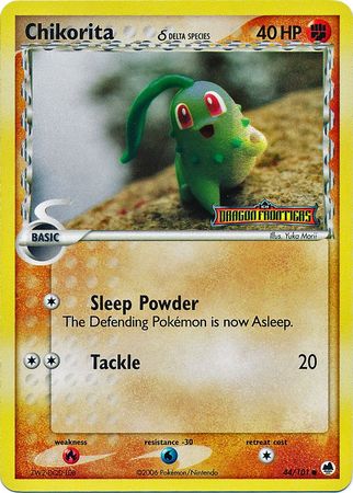 Chikorita (44/101) (Delta Species) (Stamped) [EX: Dragon Frontiers] | Golgari Games