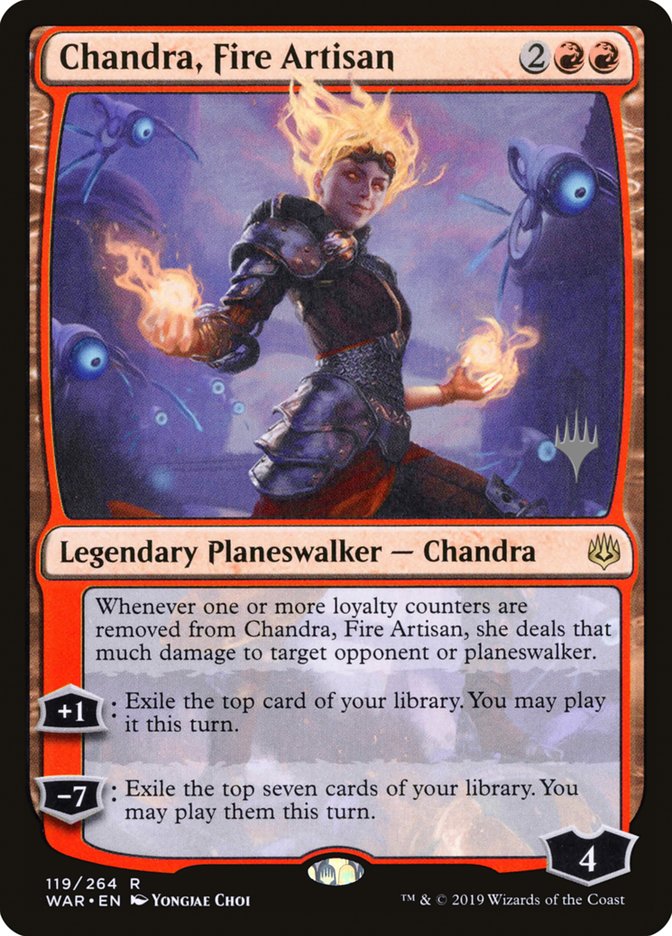 Chandra, Fire Artisan (Promo Pack) [War of the Spark Promos] | Golgari Games