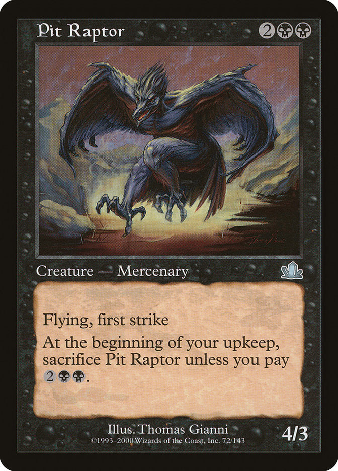 Pit Raptor [Prophecy] | Golgari Games