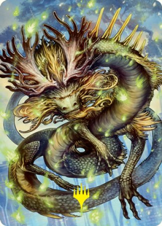 Kura, the Boundless Sky Art Card (Gold-Stamped Signature) [Kamigawa: Neon Dynasty Art Series] | Golgari Games