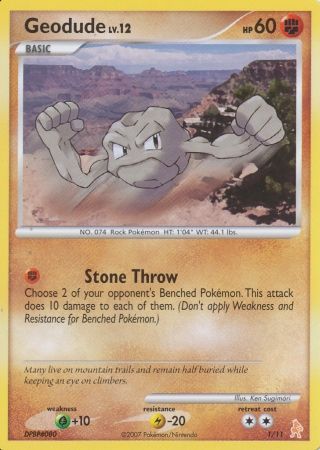 Geodude (1/11) [Diamond & Pearl: Trainer Kit - Lucario] | Golgari Games