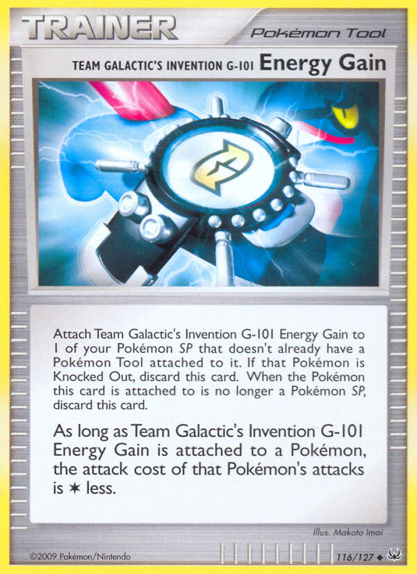 Team Galactic's Invention G-101 Energy Gain (116/127) [Platinum: Base Set] | Golgari Games