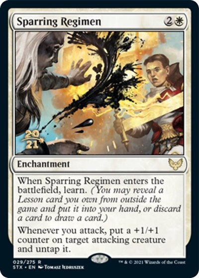 Sparring Regimen [Strixhaven: School of Mages Prerelease Promos] | Local Legends