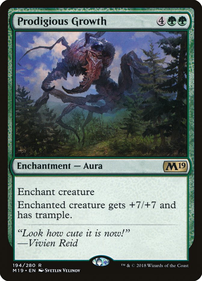 Prodigious Growth [Core Set 2019] | Local Legends