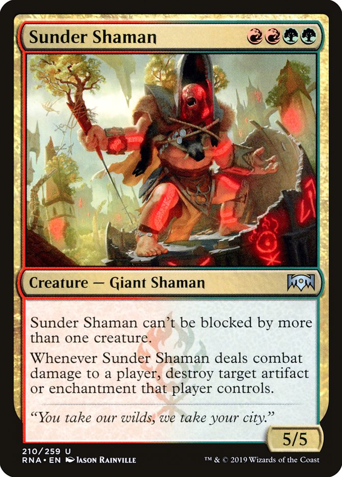 Sunder Shaman [Ravnica Allegiance] | Golgari Games