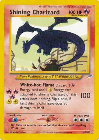 Shining Charizard (107/105) [Neo Destiny Unlimited] | Golgari Games