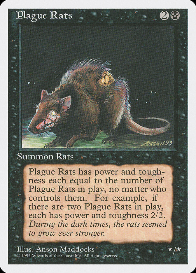 Plague Rats [Fourth Edition] | Golgari Games