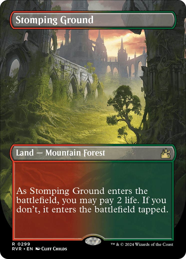 Stomping Ground (Borderless) [Ravnica Remastered] | Local Legends