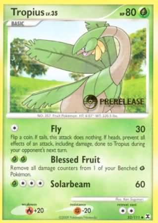 Tropius (52/111) (Prerelease Promo) [Nintendo: Black Star Promos] | Golgari Games