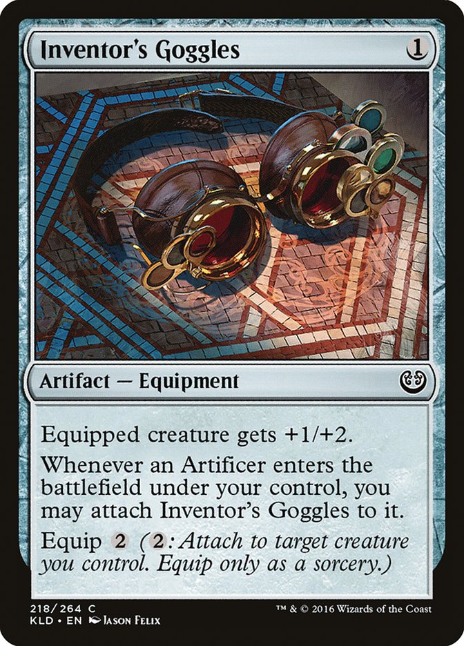 Inventor's Goggles [Kaladesh] | Golgari Games