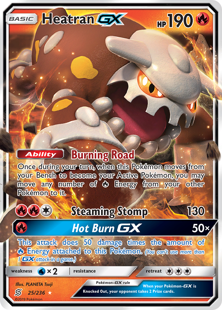 Heatran GX (25/236) [Sun & Moon: Unified Minds] | Golgari Games