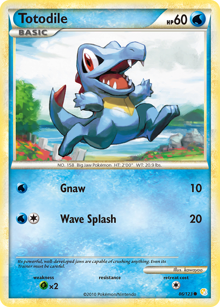 Totodile (86/123) [HeartGold & SoulSilver: Base Set] | Golgari Games