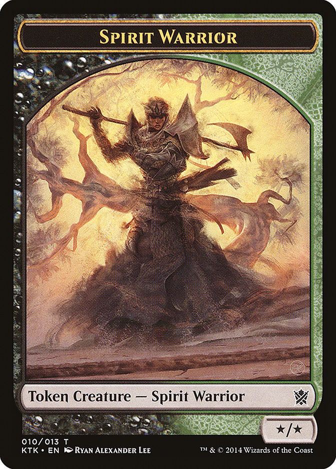 Spirit Warrior Token [Khans of Tarkir Tokens] | Golgari Games