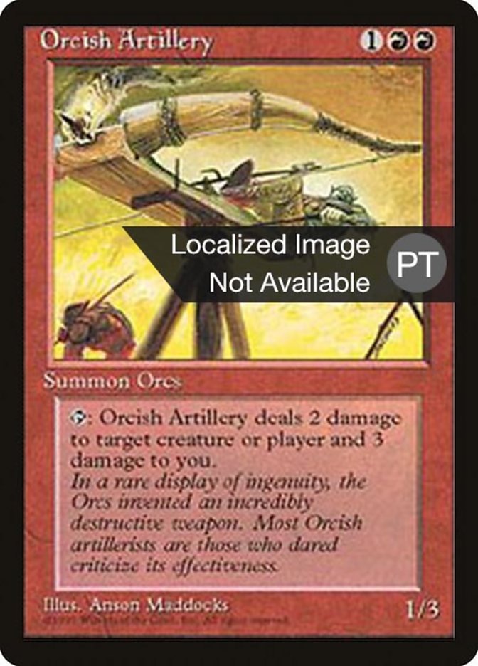 Orcish Artillery [Fourth Edition (Foreign Black Border)] | Golgari Games