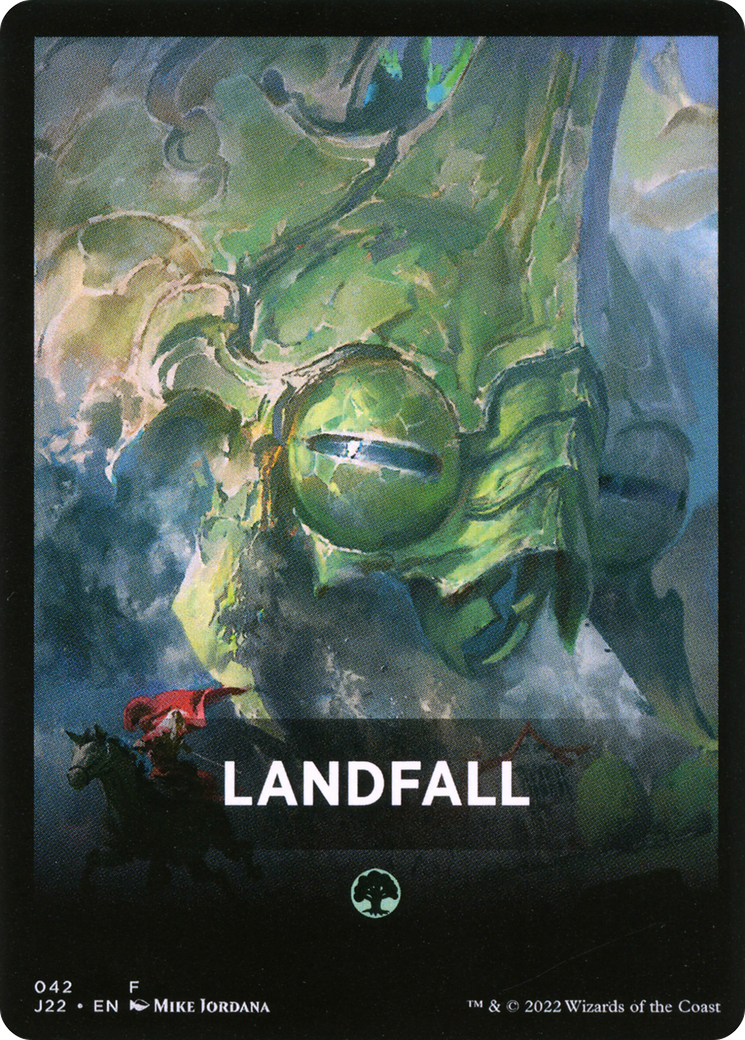 Landfall Theme Card [Jumpstart 2022 Front Cards] | Golgari Games