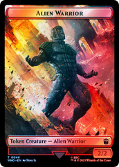 Dalek // Alien Warrior Double-Sided Token (Surge Foil) [Doctor Who Tokens] | Golgari Games