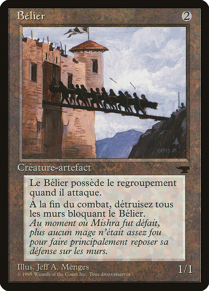 Battering Ram (French) - "Belier" [Renaissance] | Golgari Games