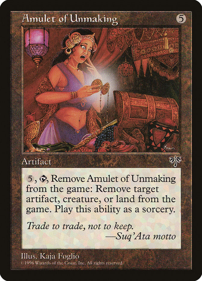 Amulet of Unmaking [Mirage] | Golgari Games