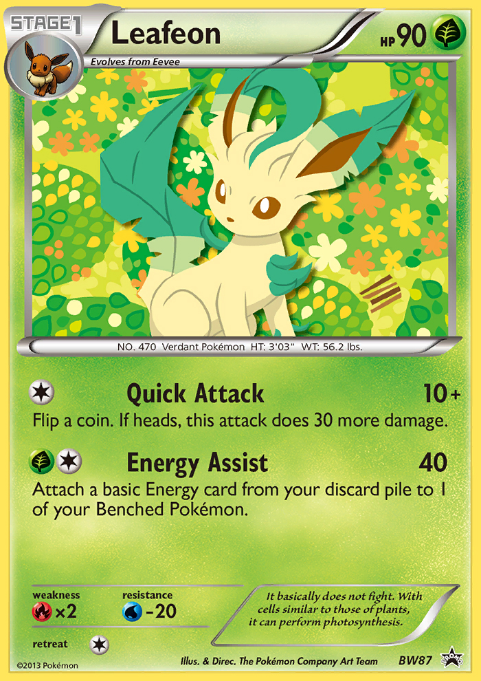 Leafeon (BW87) [Black & White: Black Star Promos] | Golgari Games