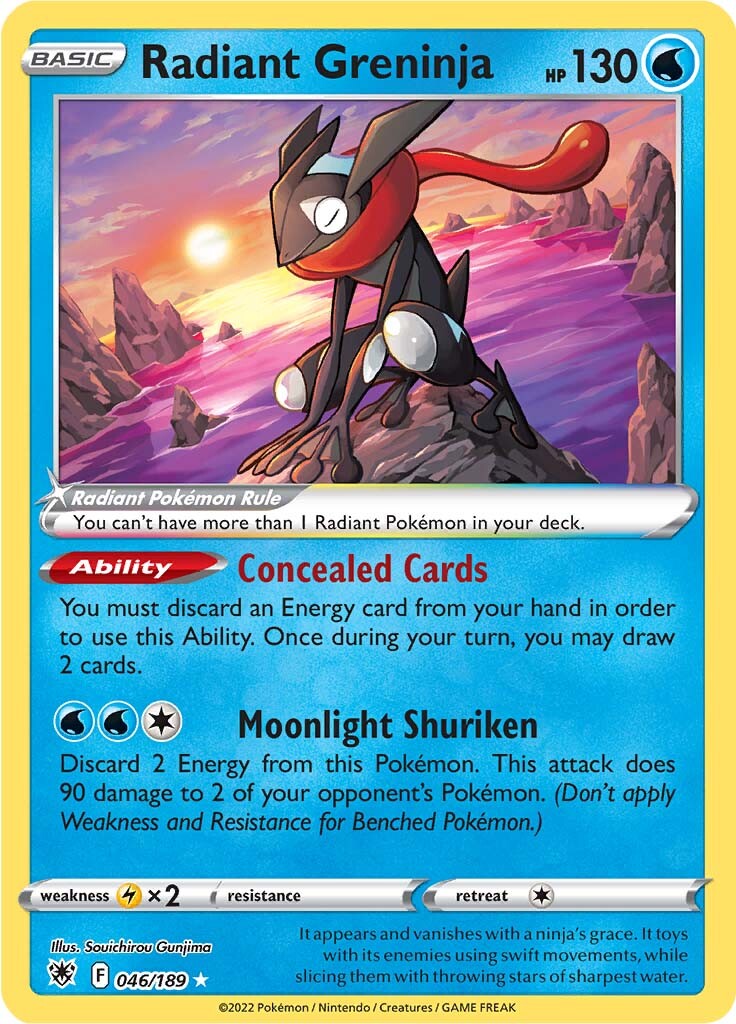 Radiant Greninja (046/189) [Sword & Shield: Astral Radiance] | Golgari Games