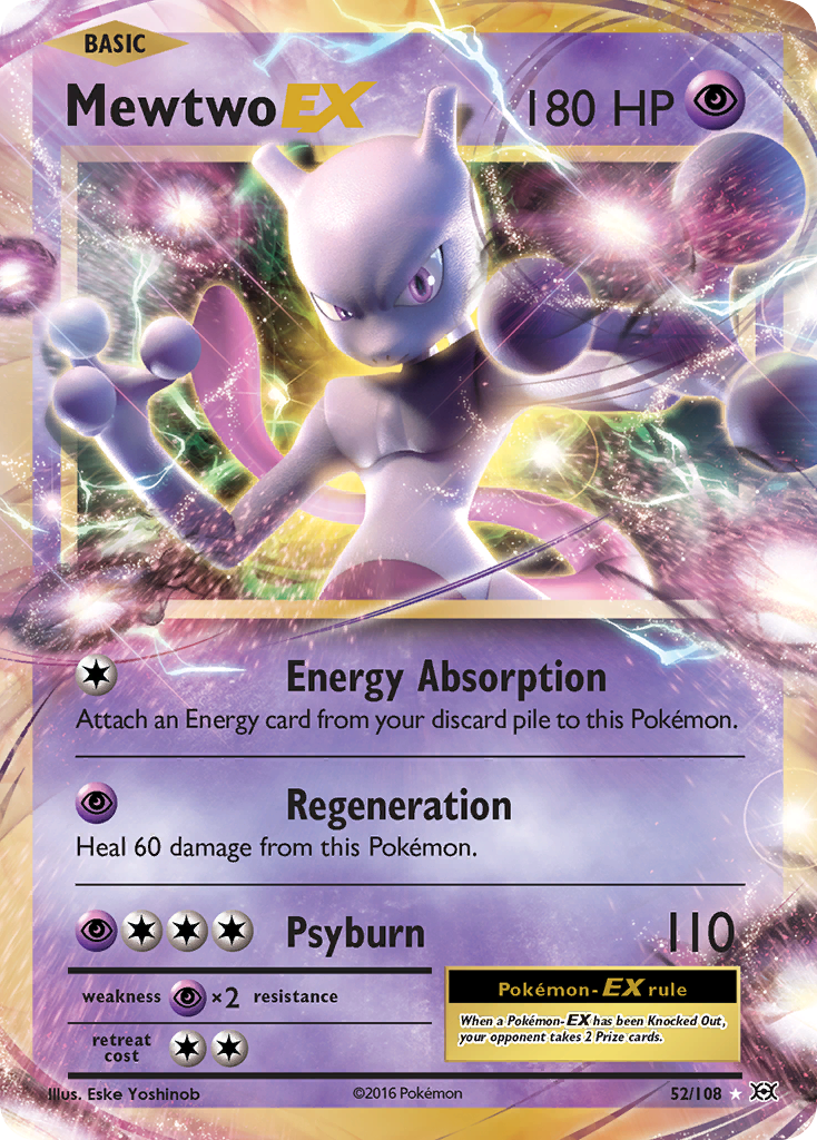 Mewtwo EX (52/108) [XY: Evolutions] | Golgari Games