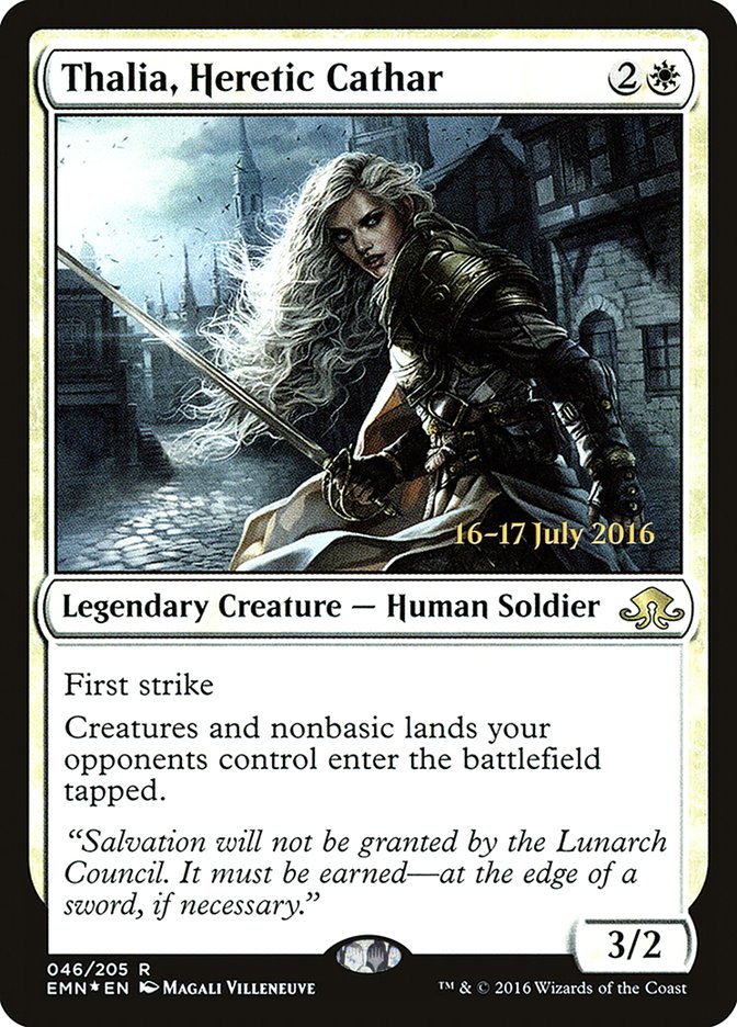 Thalia, Heretic Cathar [Eldritch Moon Prerelease Promos] | Local Legends
