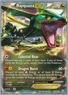 Rayquaza EX (85/124) (Anguille Sous Roche - Clement Lamberton) [World Championships 2013] | Golgari Games