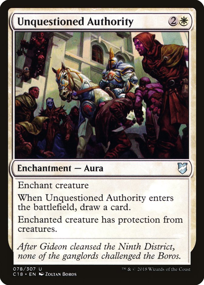 Unquestioned Authority [Commander 2018] | Local Legends
