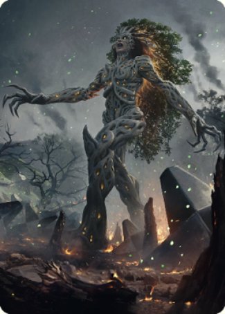 Titania, Gaea Incarnate Art Card [The Brothers' War Art Series] | Golgari Games