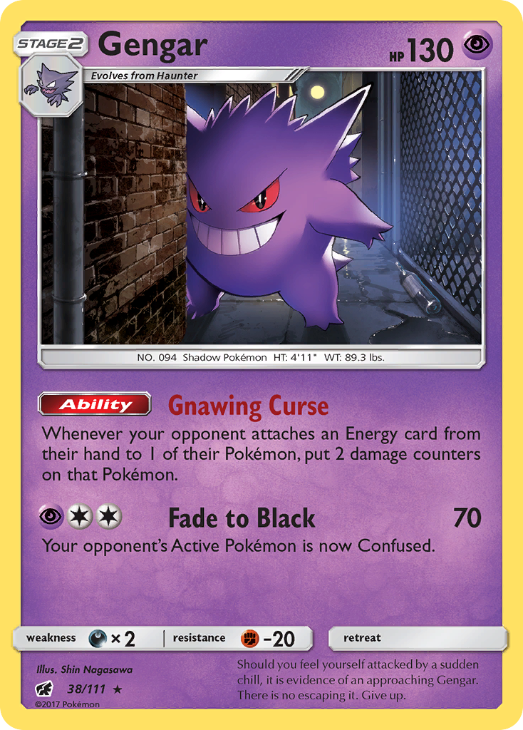 Gengar (38/111) [Sun & Moon: Crimson Invasion] | Golgari Games