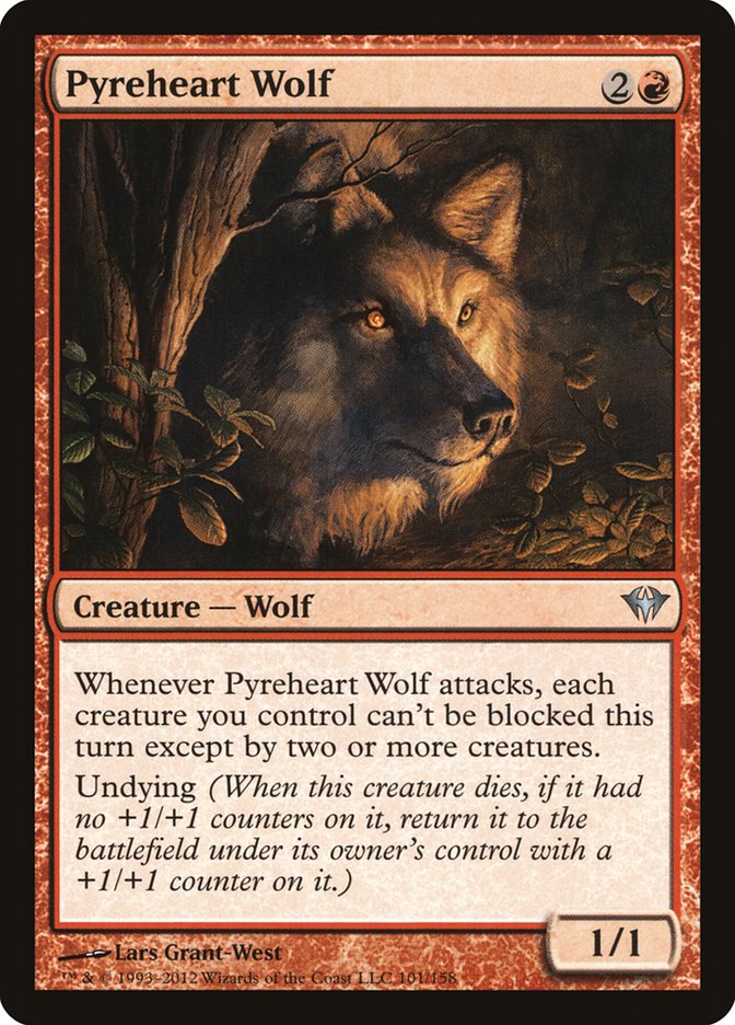 Pyreheart Wolf [Dark Ascension] | Golgari Games