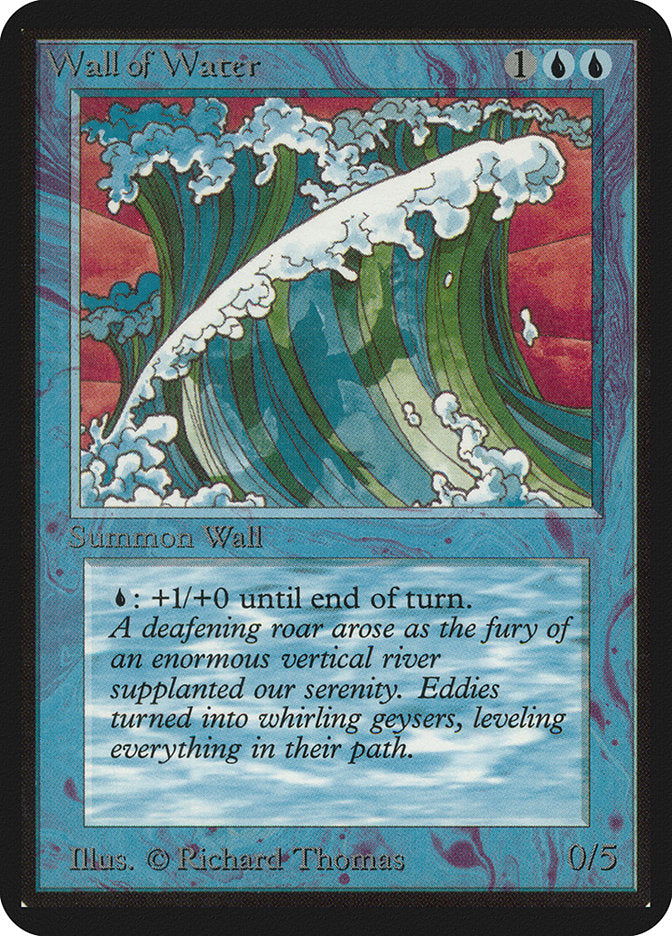 Wall of Water [Alpha Edition] | Golgari Games