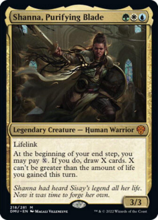 Shanna, Purifying Blade [Dominaria United] | Local Legends