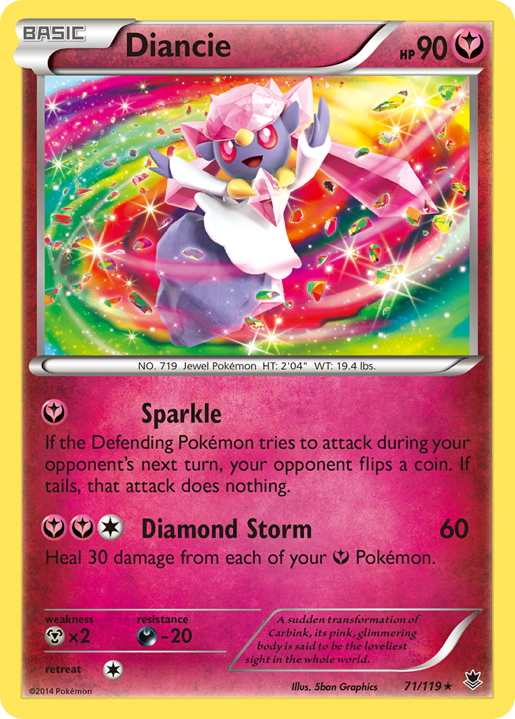 Diancie (71/119) [XY: Phantom Forces] | Golgari Games