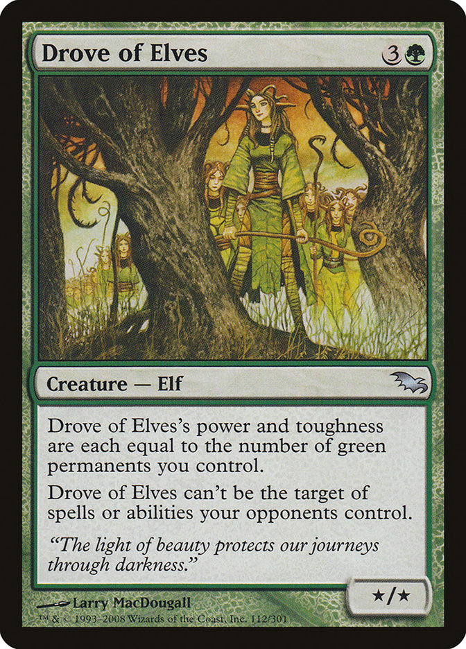 Drove of Elves [Shadowmoor] | Golgari Games