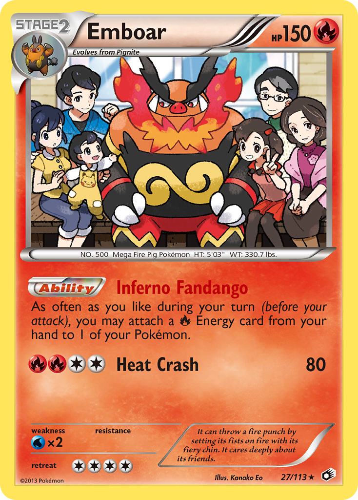 Emboar (27/113) (Theme Deck Exclusive) [Black & White: Legendary Treasures] | Golgari Games