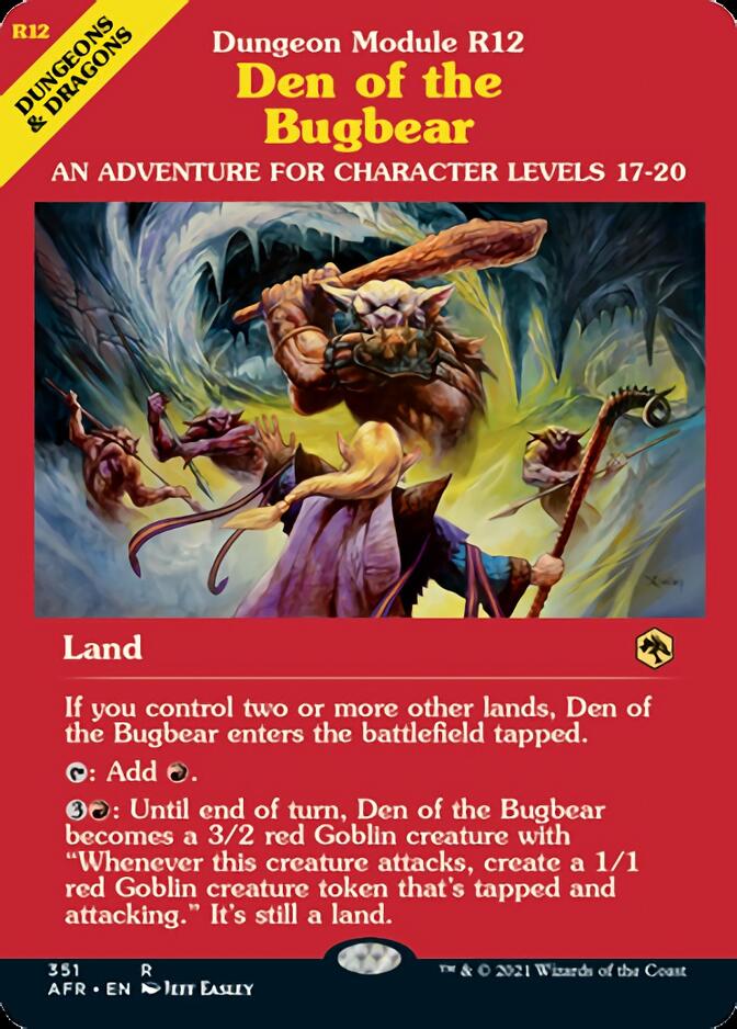 Den of the Bugbear (Dungeon Module) [Dungeons & Dragons: Adventures in the Forgotten Realms] | Local Legends