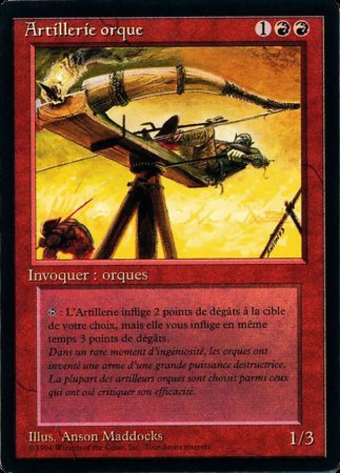 Orcish Artillery [Foreign Black Border] | Golgari Games