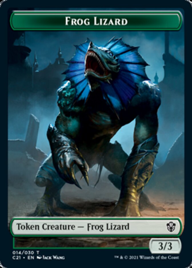 Frog Lizard // Elephant Token [Commander 2021 Tokens] | Golgari Games