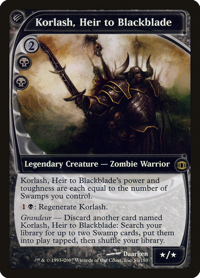 Korlash, Heir to Blackblade [Future Sight] | Local Legends