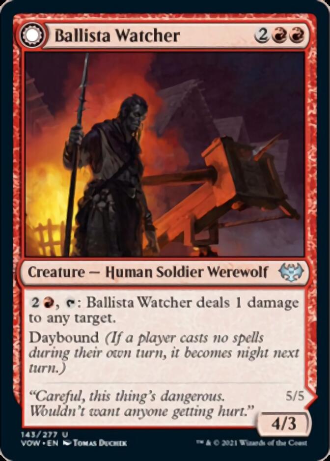 Ballista Watcher // Ballista Wielder [Innistrad: Crimson Vow] | Golgari Games