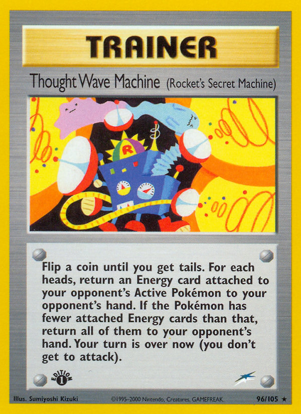 Thought Wave Machine (96/105) (Rocket's Secret Machine) [Neo Destiny 1st Edition] | Golgari Games