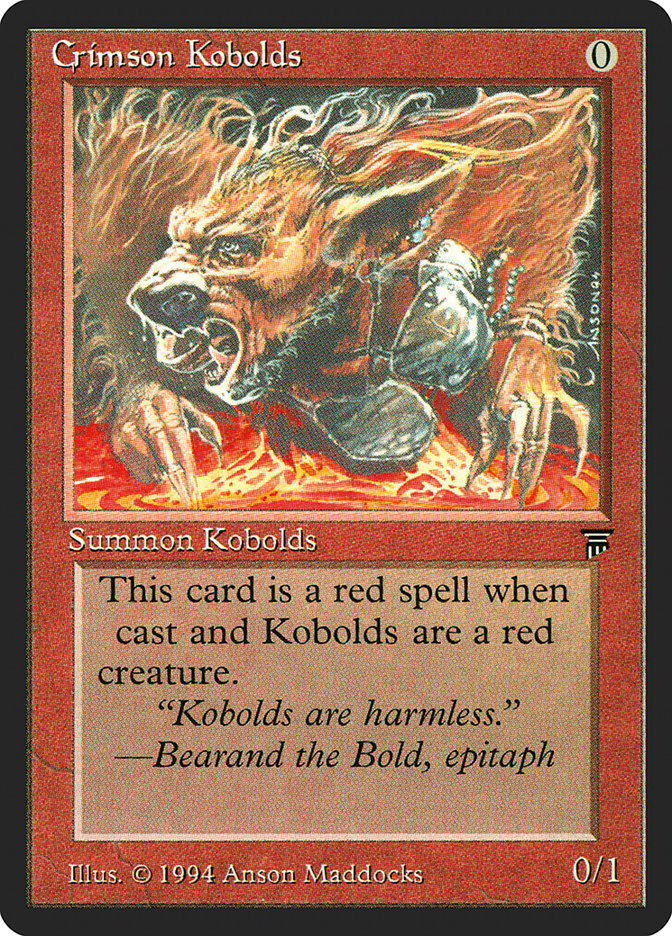 Crimson Kobolds [Legends] | Golgari Games