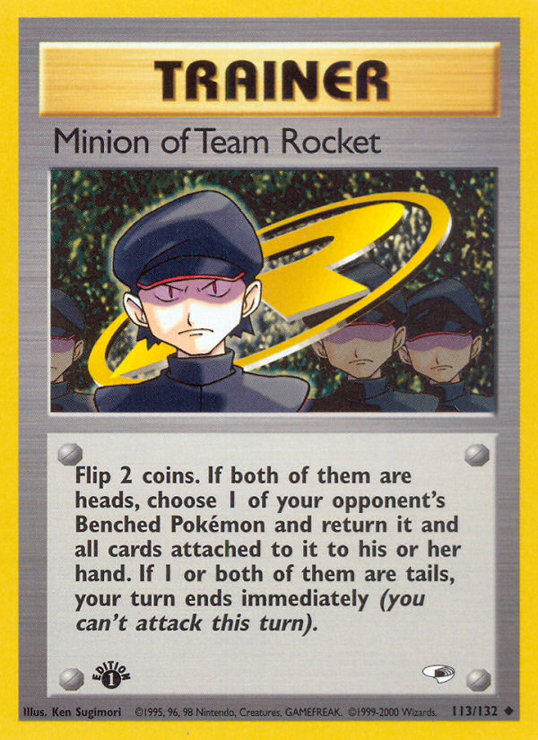 Minion of Team Rocket (113/132) [Gym Heroes 1st Edition] | Golgari Games