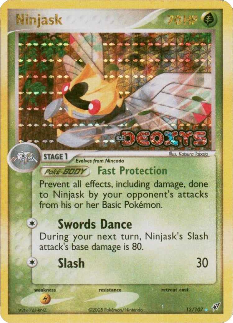 Ninjask (13/107) (Stamped) [EX: Deoxys] | Golgari Games