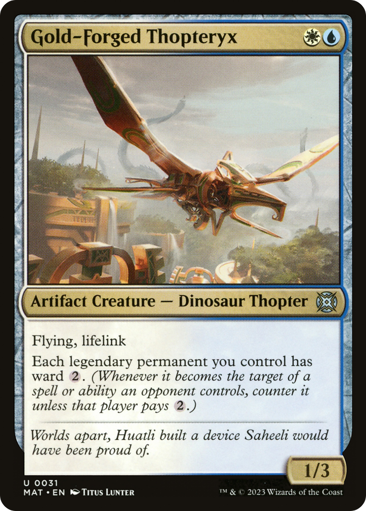 Gold-Forged Thopteryx [March of the Machine: The Aftermath] | Local Legends